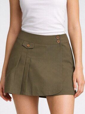 Reitmans Khaki Green Skort Skirt Shorts